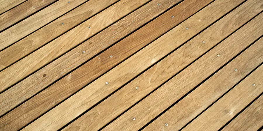 Pressure treated wood deck